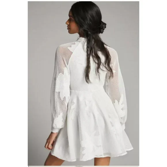 NWT Anthropologie Mare Mare Sabine Embroidered Mini Dress XS - Picture 4 of 16